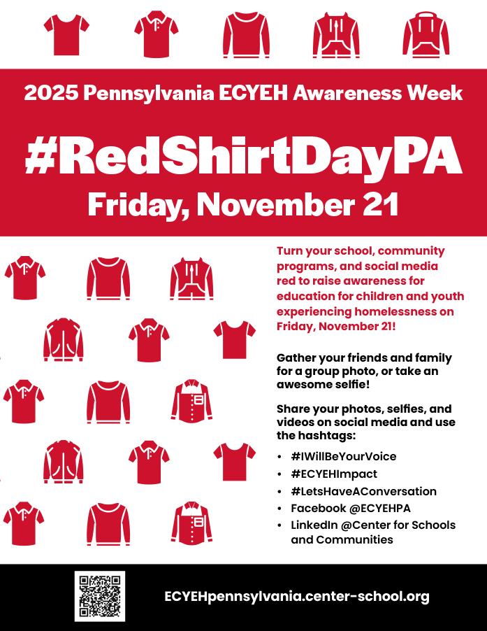 2025 Wear Red Day for ECYEH Awareness Flyer screenshot of Red Shirt Day flyer